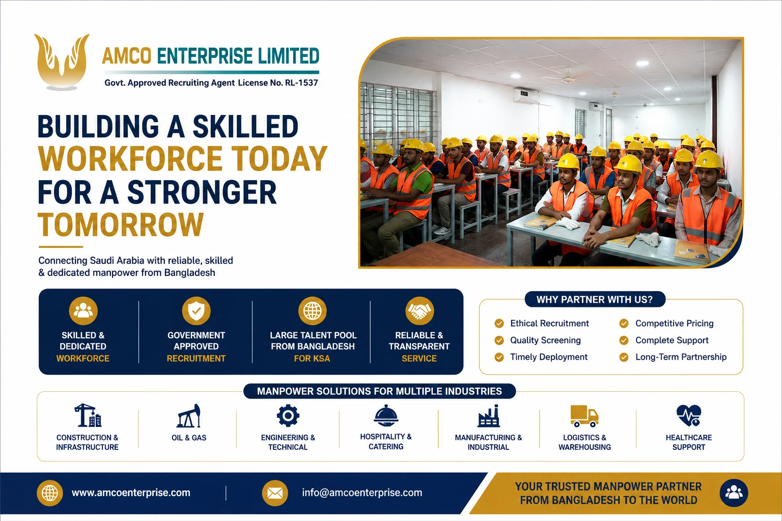Bulk Industrial Recruitment Agency Bangladesh to KSA – Industrial Workforce Recruitment Solutions