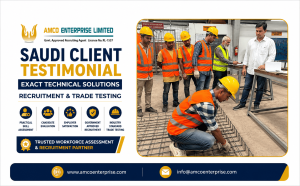 Saudi Client Testimonial during Recruitment & Technical Trade Testing at AMCO Skill Bangladesh.